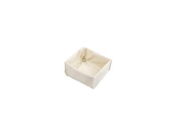 CESTINO PANE QUADRATO BEIGE 14X14H8   Alessandrelli Business Solutions