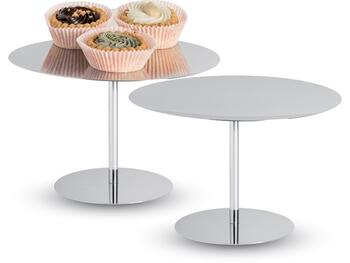 ALZATA PASTICCERIA MEDIA 1 PIANO ACCIAIO INOX 18/10 16 CM H 13 CM   Alessandrelli Business Solutions