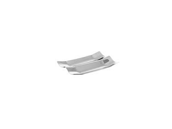 ART & TABLE PORTAGRISSINI PANE TEGOLA ACCIAIO INOX 18/10 24X16 CM   Alessandrelli Business Solutions