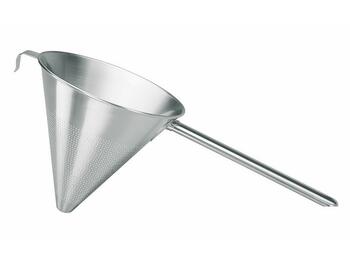CHINOIS CONICO ACCIAIO INOX GANCIO APPOGGIO ANTERIORE 1 MANICO CM 16   Alessandrelli Business Solutions