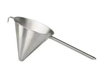 CHINOIS ACCIAIO INOX GANCIO APPOGGIO ANTERIORE DIAMETRO 20 CM PEZZI 1   Alessandrelli Business Solutions