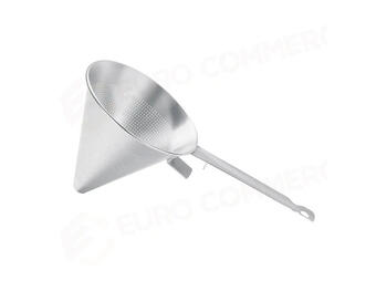 CHINOIS CONICO ACCIAIO INOX GANCIO APPOGGIO ANTERIORE 1 MANICO CM 24   Alessandrelli Business Solutions