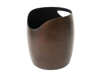 AUDREY 3 MM SECCHIELLO CHAMPAGNE IN ALLUMINIO CAFFÈ 18,2 CM H 21 CM   Alessandrelli Business Solutions