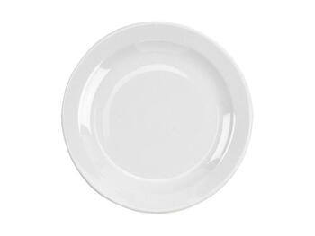 BASIC PIATTO PIANO DESSERT PORCELLANA BIANCA 20 CM H 2 CM   Alessandrelli Business Solutions
