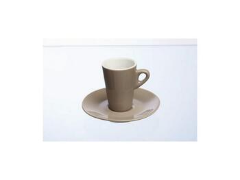 ELEGANT TAZZA CAFFÈ CON PIATTO PZ.6 TORTORA   Alessandrelli Business Solutions