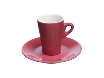 ELEGANT TAZZA CAFFÈ CON PIATTO PZ.6 RED   Alessandrelli Business Solutions