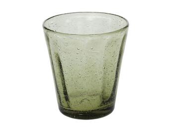 KOLORS BICCHIERE VERDE OLIVA VETRO 9 CM H 10,5 CM 34 CL   Alessandrelli Business Solutions