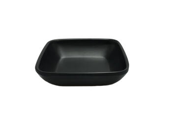 PIATTINO RETTANGOLARE FONDO 10X2,25 125 CC. NERO IN MELAMINA TOGNANA PROFESSIONAL   Alessandrelli Business Solutions