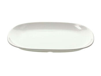 SHOW PLATE VASSOIO OVALE MELAMINA BIANCA 32X22 CM H 3 CM   Alessandrelli Business Solutions