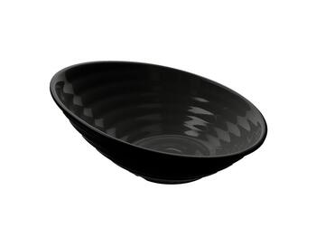 LINEA SHOW PLATE BOWL OBLIQUA 35,5 NERO   Alessandrelli Business Solutions