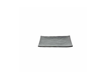 SHOW PLATE PIATTO RETTANGOLARE MELAMINA NERA 25X17,3 CM H 3 CM   Alessandrelli Business Solutions