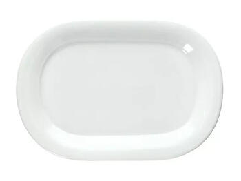 THESIS PIATTO OVALE PIANO PORCELLANA BIANCO 36X24,5 CM H 2,7 CM   Alessandrelli Business Solutions