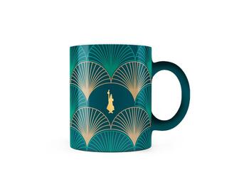 MUG CON DECORO VERDE ARTDECO   Alessandrelli Business Solutions