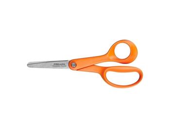 FORBICI BAMBINI ACCIAIO INOX IMPUGNATURA ARANCIONE 13 CM   Alessandrelli Business Solutions