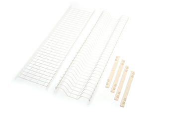 GRIGLIA PER PENSILI IN FILO DI FERRO PLASTIFICATO CON SUPPORTI IN PLASTICA 86 CM PEZZI 2   Alessandrelli Business Solutions