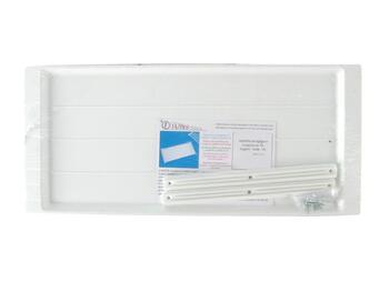 VASCHETTA RACCOGLIGOCCE IN PLASTICA TRASPARENTE CON GUIDE BREVETTATE 76 CM   Alessandrelli Business Solutions