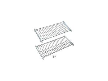 GRIGLIA PER PENSILI IN FILO DI ACCIAIO INOX CON SUPPORTI IN PLASTICA 80 CM PEZZI 2   Alessandrelli Business Solutions