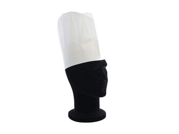 CAPPELLO CUOCO TOQUE BIANCO CARTA MONOUSO 26,5 CM 10 PEZZI   Alessandrelli Business Solutions