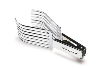 PRENDIARROSTO A PINZA FISSA CON MULTI REBBI  ACCIAIO CROMATO   Alessandrelli Business Solutions