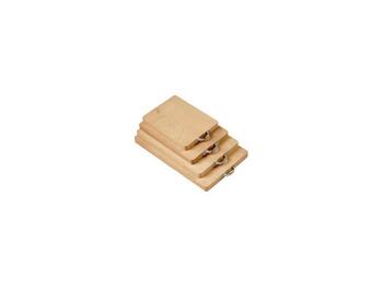 TAGLIERE TONDO IN LEGNO DI FAGGIO UNIPEZZO CON MANIGLIA 35X22 CM   Alessandrelli Business Solutions