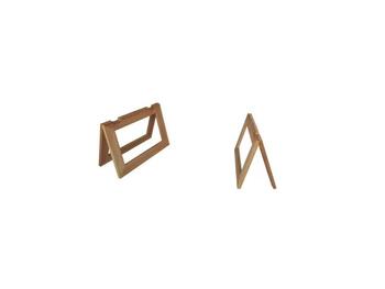 SET 2 ALZATINE A CAVALLETTO IN LEGNO PER ALIMENTI 30X20 CM   Alessandrelli Business Solutions