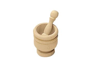 MORTAIO IN LEGNO CON PESTELLO 21X16 CM   Alessandrelli Business Solutions