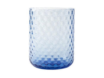 BICCHIERE VETRO ML.350 BLU   Alessandrelli Business Solutions