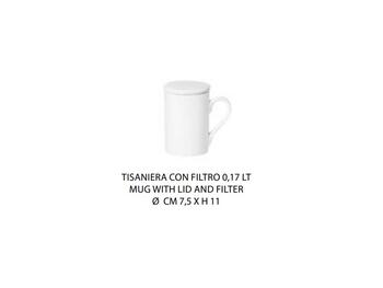 TISANIERA C/FILTRO LT.0,17 H.11   Alessandrelli Business Solutions