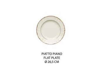 PIATTO PIANO 26,5 SUN DOPP.FIL.ORO   Alessandrelli Business Solutions