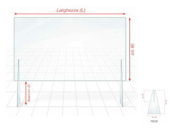 BARRIER.PROTETTIVA C.PIEDI H60L60   Alessandrelli Business Solutions