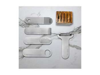 BAR TOOLS SET 6 UTENSILI DA BAR IN ACCIAIO E LEGNO NERO   Alessandrelli Business Solutions