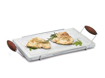 PIETRA OLLARE CON BASE ACCIAIO INOX   Alessandrelli Business Solutions