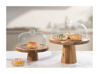 ALZATA PORTA TORTA TONDA D.30,5 H18   Alessandrelli Business Solutions