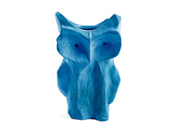 OWL VASE L LIGHT BLUE   Alessandrelli Business Solutions