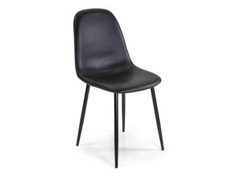 SEDIA ECOPELLE JACKY NERO 43X55   Alessandrelli Business Solutions