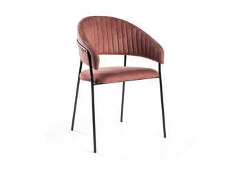 POLTRONA VELLUTO CHLOE ROSA ANTICO   Alessandrelli Business Solutions