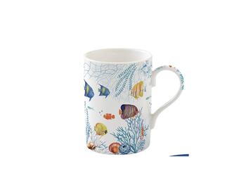 SET 4 MUG 300ML PORC. AQUARIUM   Alessandrelli Business Solutions