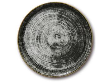 NAPOLI BLACK ROUND PIATTO PIZZA PORCELLANA ROTONDO CM 31   Alessandrelli Business Solutions