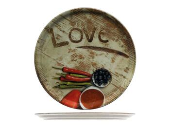 NAPOLI PIZZAFLOUR PIATTO PIZZA PORCELLANA ROTONDO CM 31   Alessandrelli Business Solutions