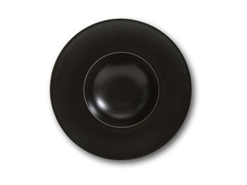 NAPOLI K-BOWL MATT BLACK PIATTO PASTA PORCELLANA ROTONDO CM 27,5   Alessandrelli Business Solutions