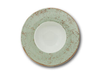 NAPOLI FRECKLE VERDE PIATTO PASTA K BOWL PORCELLANA ROTONDO CM 27,5   Alessandrelli Business Solutions