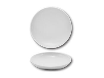 SIVIGLIA SAT-MATT WHITE PIATTO FONDO PORCELLANA CM 22   Alessandrelli Business Solutions