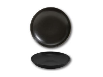 SIVIGLIA SAT–MATT BLACK PIATTO FONDO PORCELLANA CM 22   Alessandrelli Business Solutions