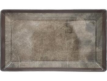 PIATTO RETTANGOLO KIMI 26X15 BROW.S   Alessandrelli Business Solutions