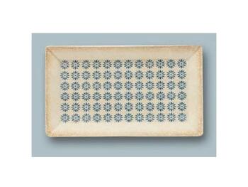 TABLE PIATTO RETTANGOLARE PORCELLANA DECORATO CM 26X15   Alessandrelli Business Solutions