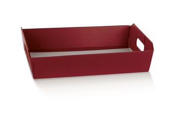 CESTO 350X260X70 FIBRA BORDEAUX   Alessandrelli Business Solutions