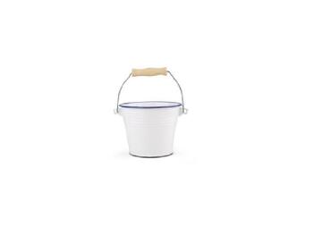 SECCHIELLO SMALTATO D.14 BIANCO/BLU   Alessandrelli Business Solutions