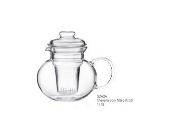 AURORA TEIERA CON FILTRO VETRO BOROSILICATO 1 L   Alessandrelli Business Solutions