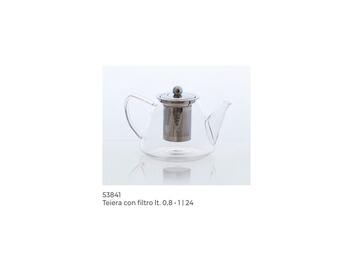 AURORA TEIERA CON FILTRO VETRO BOROSILICATO 0,8 L   Alessandrelli Business Solutions