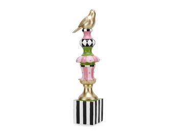 ORNAMENT BIRD PINK CM.55   Alessandrelli Business Solutions